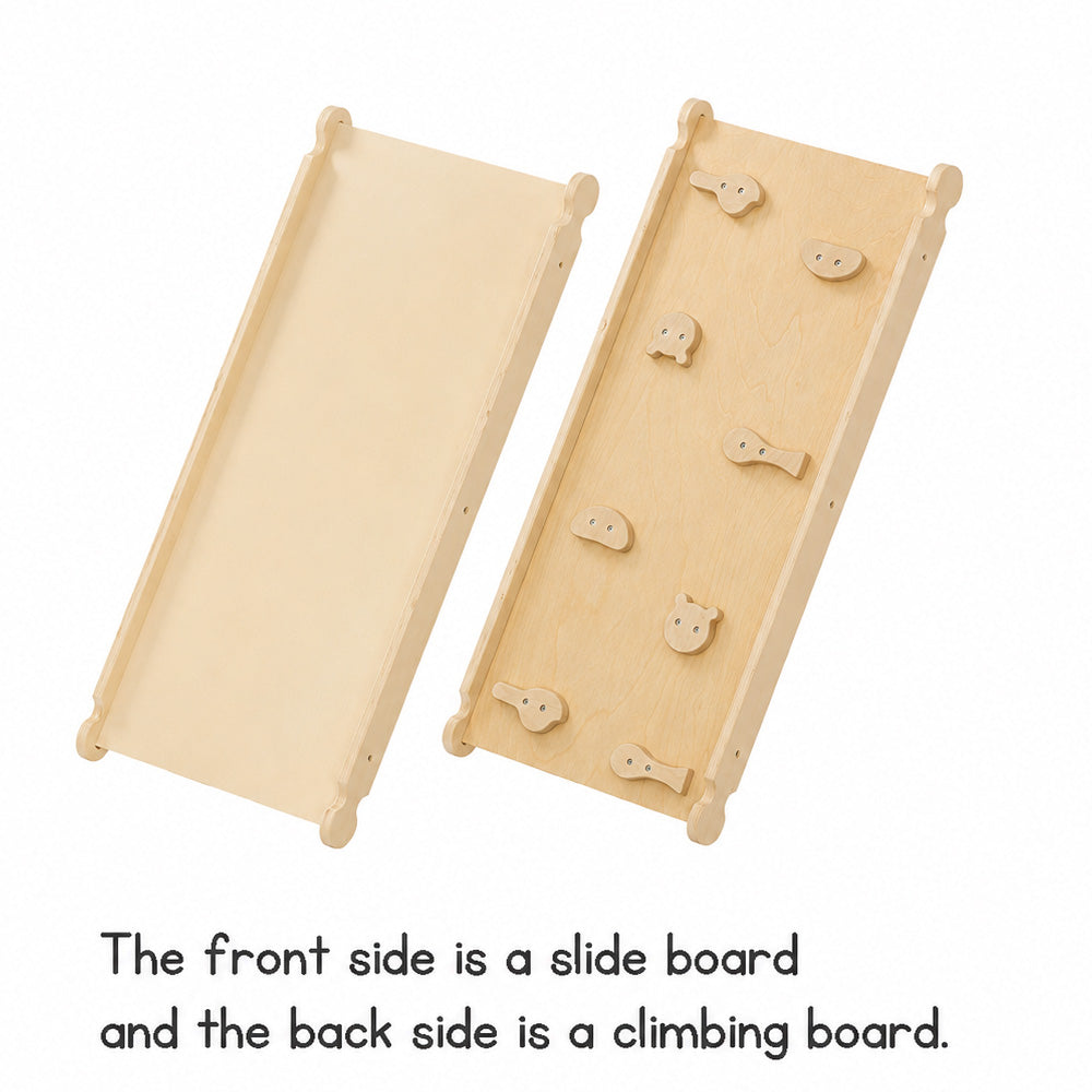 3-in-1 Wooden Climbing Frame for Kids – Indoor & Outdoor Playgym Set with Slide, Ladder & Arch