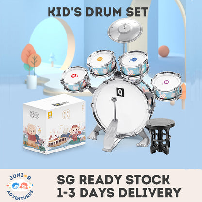 Kid's Hand Drum Jazz Drum Toy Beginner Home Practice Percussion Instrument