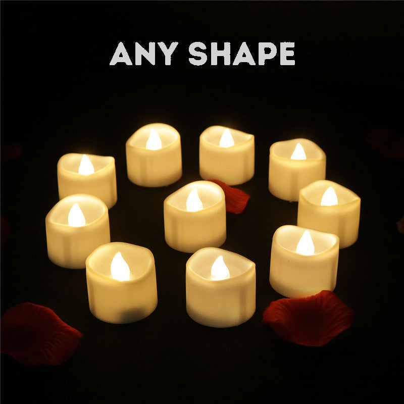 Smokeless LED Atmosphere Electronic Candle Lights for Halloween, Christmas, Proposing, Confessing, Wedding, and Other Festive Occasions