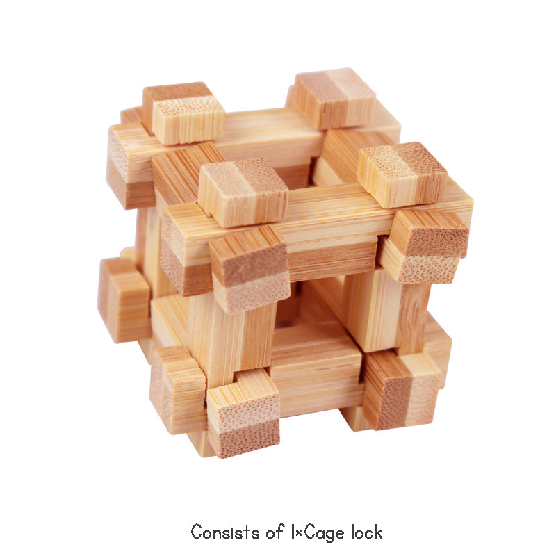 Stress Relief Toys 3D Brain Teaser LuBan Lock Puzzle Toy Building Blocks Learning Toys Unlocking Game Toy  For Kids Adults Gifts