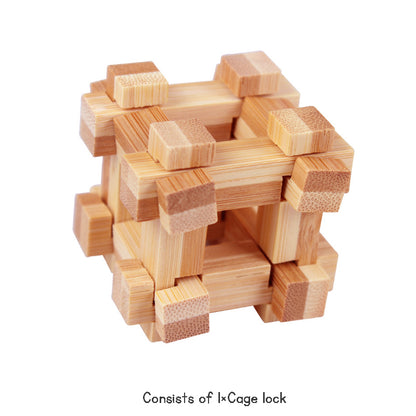 Stress Relief Toys 3D Brain Teaser LuBan Lock Puzzle Toy Building Blocks Learning Toys Unlocking Game Toy  For Kids Adults Gifts