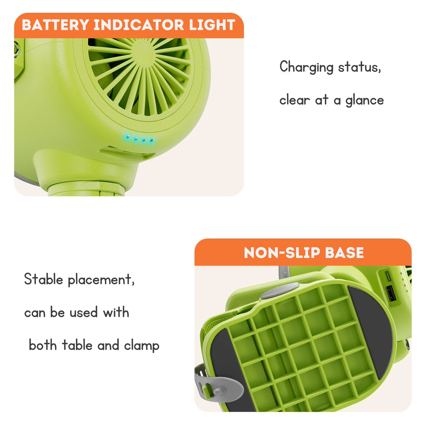 Baby Stroller Fan Portable Clip Fan Office Table Fan USB clip fan MIni Office Table Fan