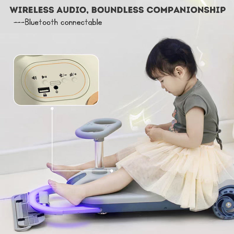 Children's Electric Twist Car Anti-Rollover Baby Kart Multi-function Mopping Car Kids Electric ride on
