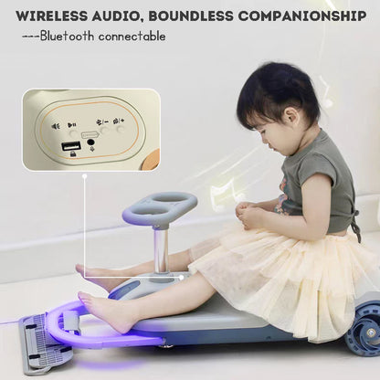 Children's Electric Twist Car Anti-Rollover Baby Kart Multi-function Mopping Car Kids Electric ride on
