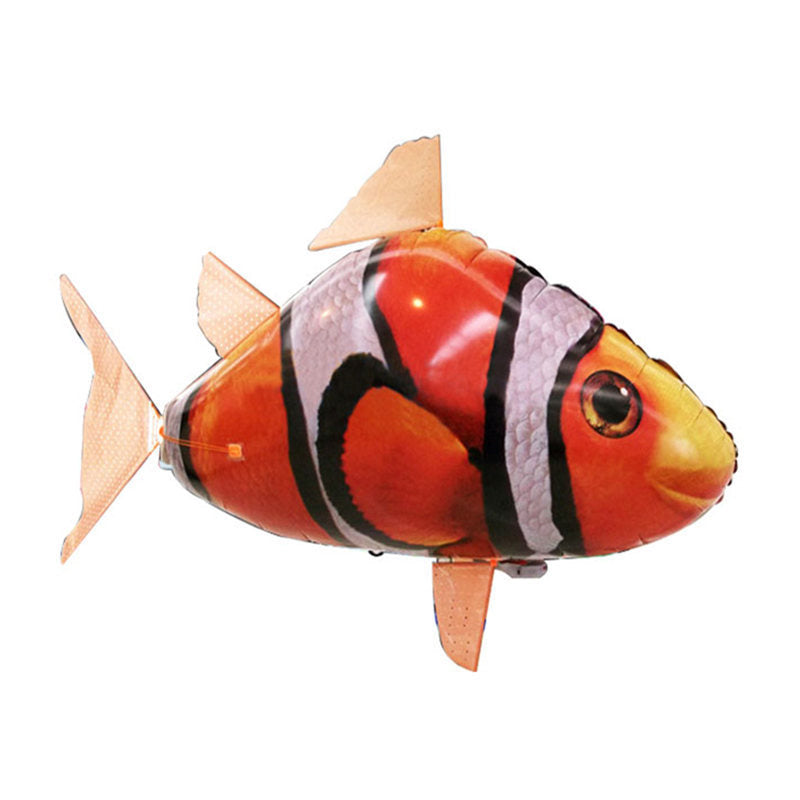 Remote-controlled helium-filled shark, clownfish, as well as  balloons for wedding and birthday party decorations