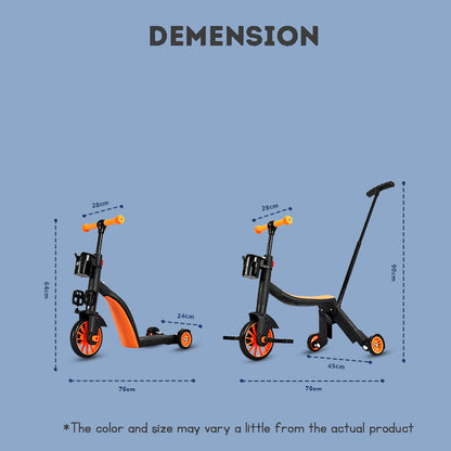 Multi-functional Kids Scooter Tricycle Balancing Bike Nadle Children's Bicycle Toddlers' Car  Kids Bicycle Balance Bike Scooter