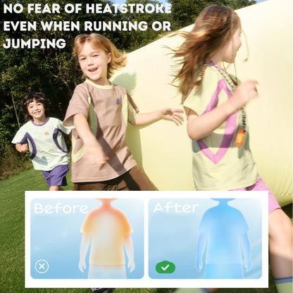 Kids Cotton-feel Quick Dry Sports T-Shirt Breathable UV Protection Summer Outdoor Active Tee