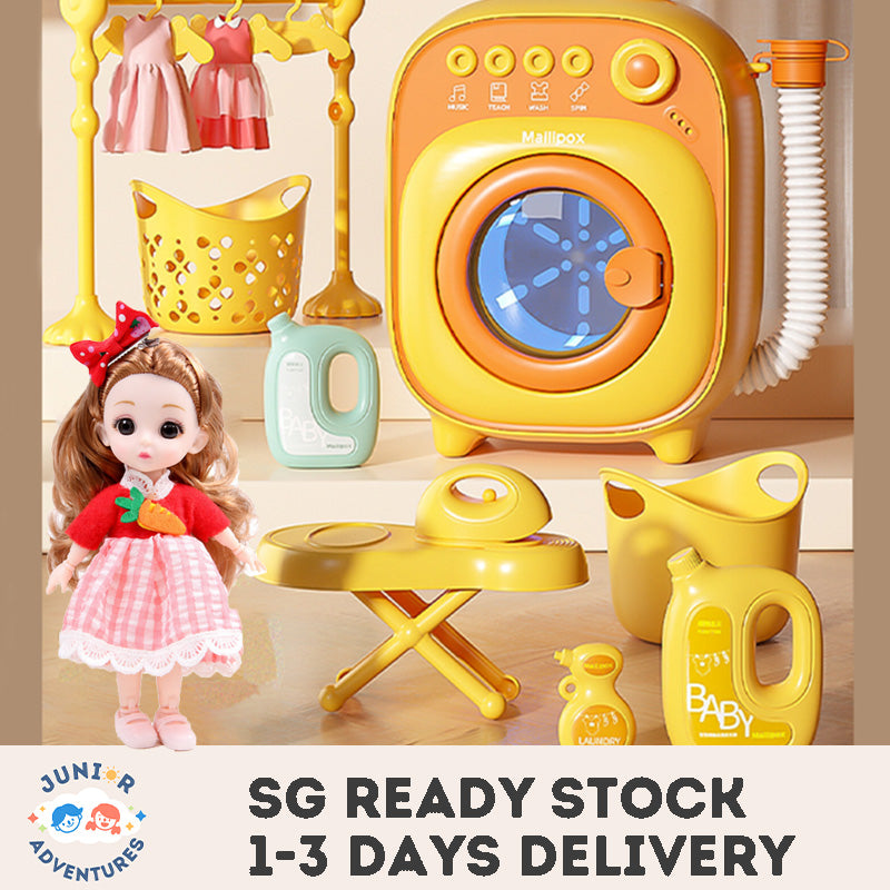 Kids Washing Machine Toy Mini Toys Pretend Play Kids Educational Toy Rotatable Simulation Toys