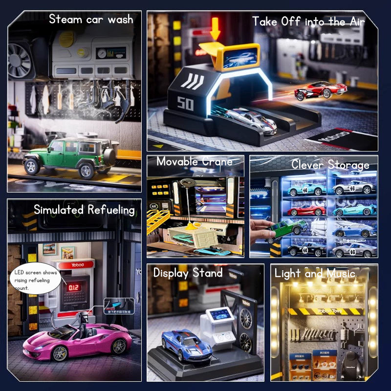 Kids Car Toy Parking Lot Toy Car Model Car Repair Toys