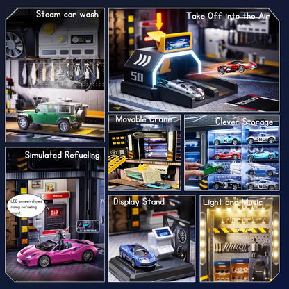 Kids Car Toy Parking Lot Toy Car Model Car Repair Toys
