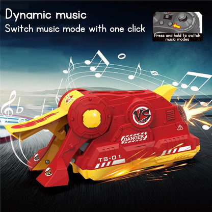 2.4G Remote Control Bumper Cars RC Battle Car Toy Stunt Battle Cars with Light & Music Parent-Child Game Toy