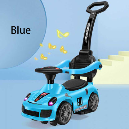 SG Local Delivery Toddler Ride On Pusher Car With Music Exercises Children's Walking Ability And Exercises Legs