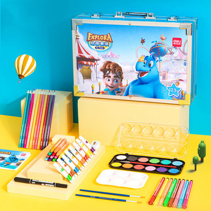 Kids Art Set Drawing Marker Painting Color Pen Watercolor Pens Crayon Pastel Set
