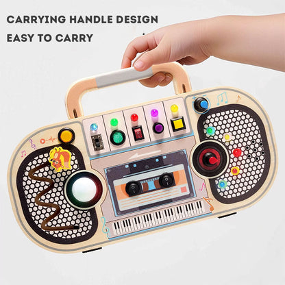 Early Education Wooden LED Switch Light Toy for Children - Enhances Color Recognition and Cognitive Skills