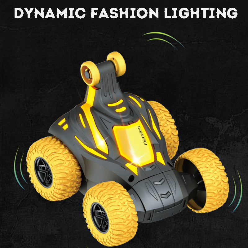 Rechargeable RC Car Stunt Toy for Kids 360° Rotation Flip and Roll Remote Control Car