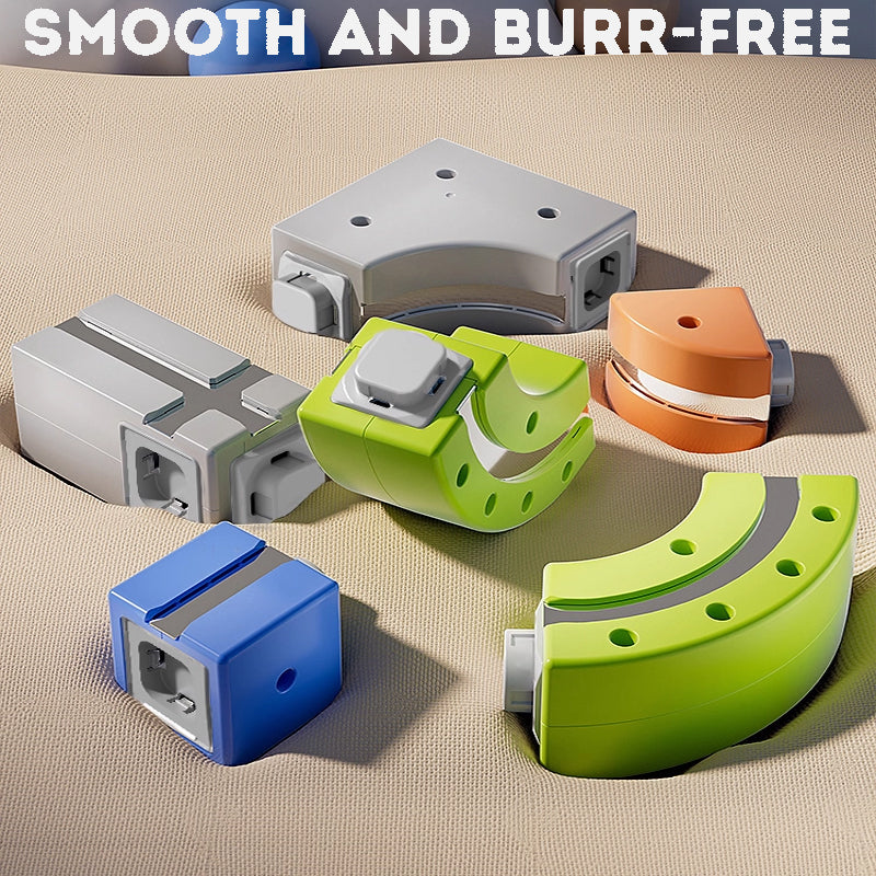 Kid's Magnetic Tiles Track  Electric Train Track Toy  Free Assembly Building Blocks Set Kid's Birthday Gift