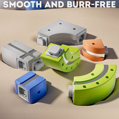 Kid's Magnetic Tiles Track  Electric Train Track Toy  Free Assembly Building Blocks Set Kid's Birthday Gift