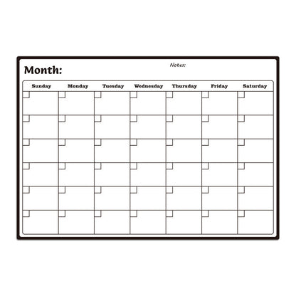 Magnetic A3 monthly schedule planner message board refrigerator magnet erasable 8 colors whiteboard markers whiteboard eraser