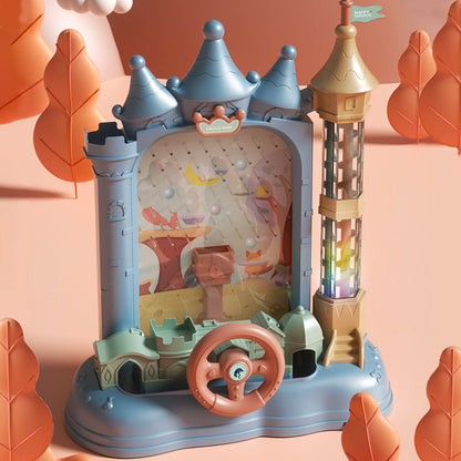 Kid's Electric Loop Marble Castle Toy Sound Light Educational Toy for Boys and Girls Birthday Gift