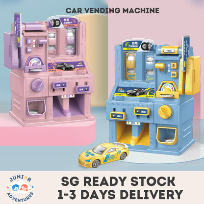 Kids Car Vending Machine Toys Pretend Play Coin Card Lights Music Toys For Boys Girls Toys