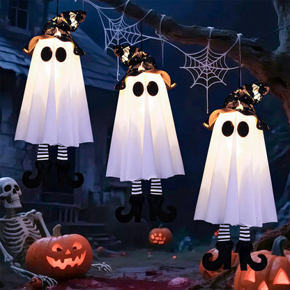 Reusable Halloween PP Glow-in-the-Dark Bat Tree Wall Porch Hanging Decorations for Holiday Parties