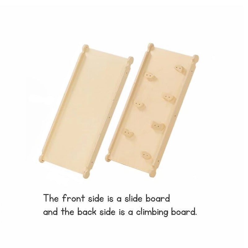 3-in-1 Wooden Climbing Frame for Kids – Indoor & Outdoor Playgym Set with Slide, Ladder & Arch