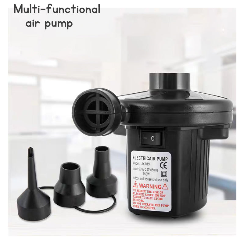 Dual-purpose inflatable pump suction inflation functions equipped lighting feature rechargeable portable 5 nozzles