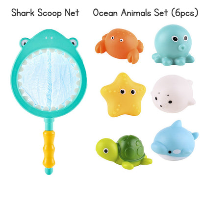 Summer Kids Water Toys Set Bath Pool Balloon Water Gun Fish Toy Bath Toy