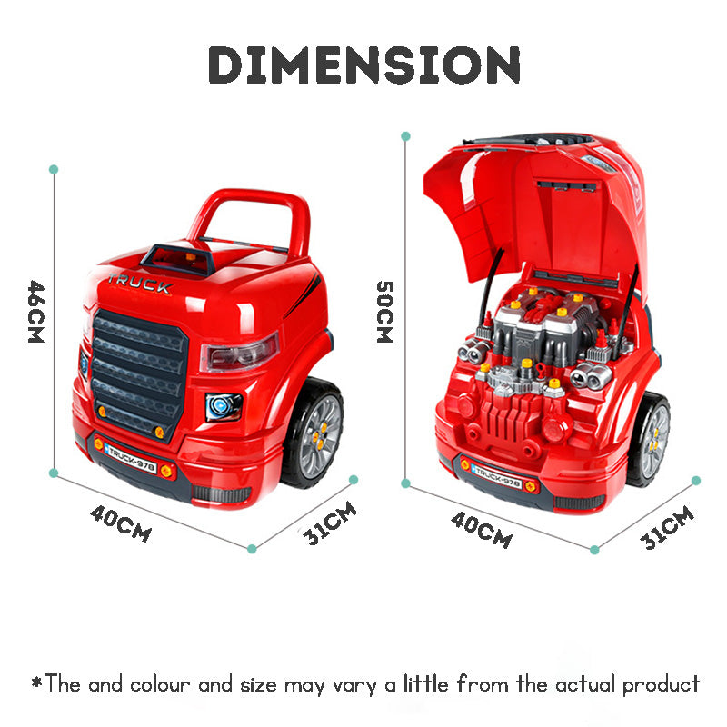 Kids Car Repair Realistic Simulate Disassemble and Assemble Remote Control Lighting Music Screw tightening Assembly Toy