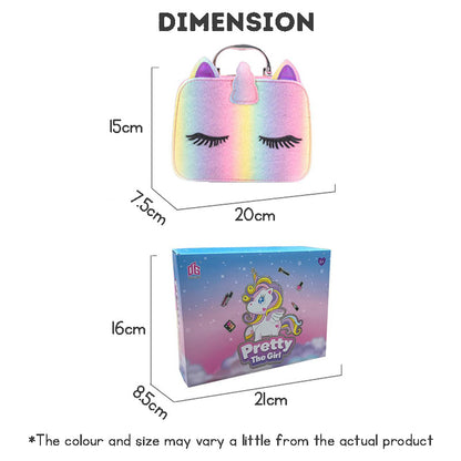 Kids Makeup Toys Girls Pretend Toys 30-pieces Makeup Bag Set Princess Gift Beauty Toys Set