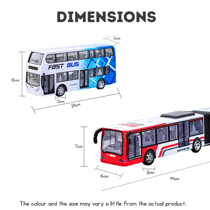 Remote Control Double Decker BUS RC Toy cool lights safe durable a delightful gift for kids boys