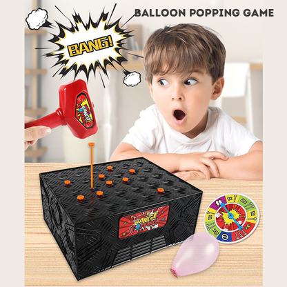 Kids Surprise Prank Toy and Party Game Collection, Balloon Popping Hammer Challenge, Pop-Up Pirate Barrel, Dinosaur Surprise House and Multiplayer Interactive Toys