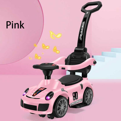 SG Local Delivery Toddler Ride On Pusher Car With Music Exercises Children's Walking Ability And Exercises Legs