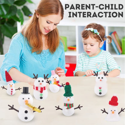 Christmas Snowman Diy Toy Snowman Kit Snowman Crafts for Kids Snowman Diy Kit Clay Toy Set