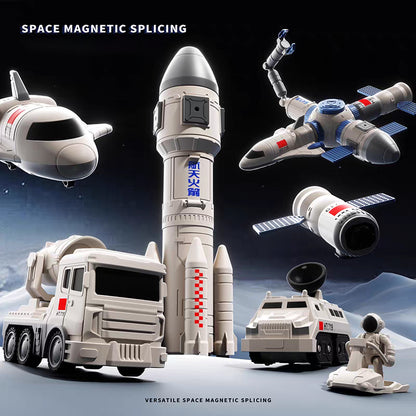 Magnetic Transformation Engineering Car Assembled Toy Deformation Robot Car Toy For Kids