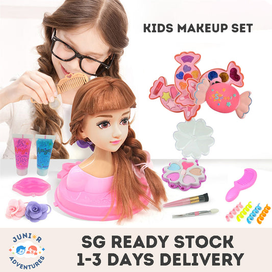 Makeup Toys for Girls Kids Makeup Set Kids Doll Styling Head Children Make up Set