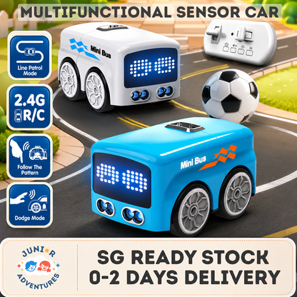 Magic Mini Bus Smart RC Car Gesture Sensing Toy Car Line Following Obstacle Avoidance Boys Girls Toy Birthday Gift