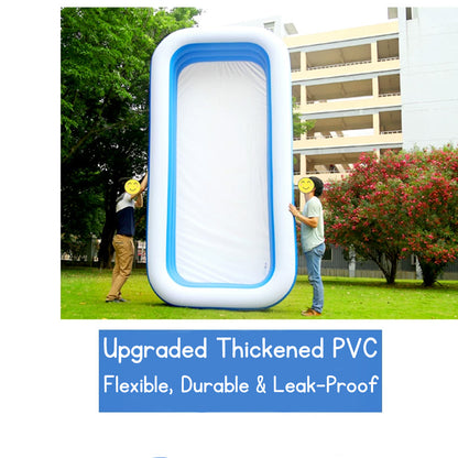 Big Inflatable Swimming Pool for Kids and Babies with Sunshade Canopy Thickened PVC Family Kids Paddling Pool