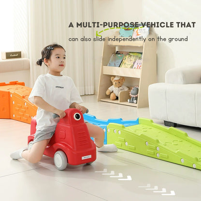 Sliding Track Toy Car for Children Three-Stage Sliding Car Baby Toy Multi functional Balance Car