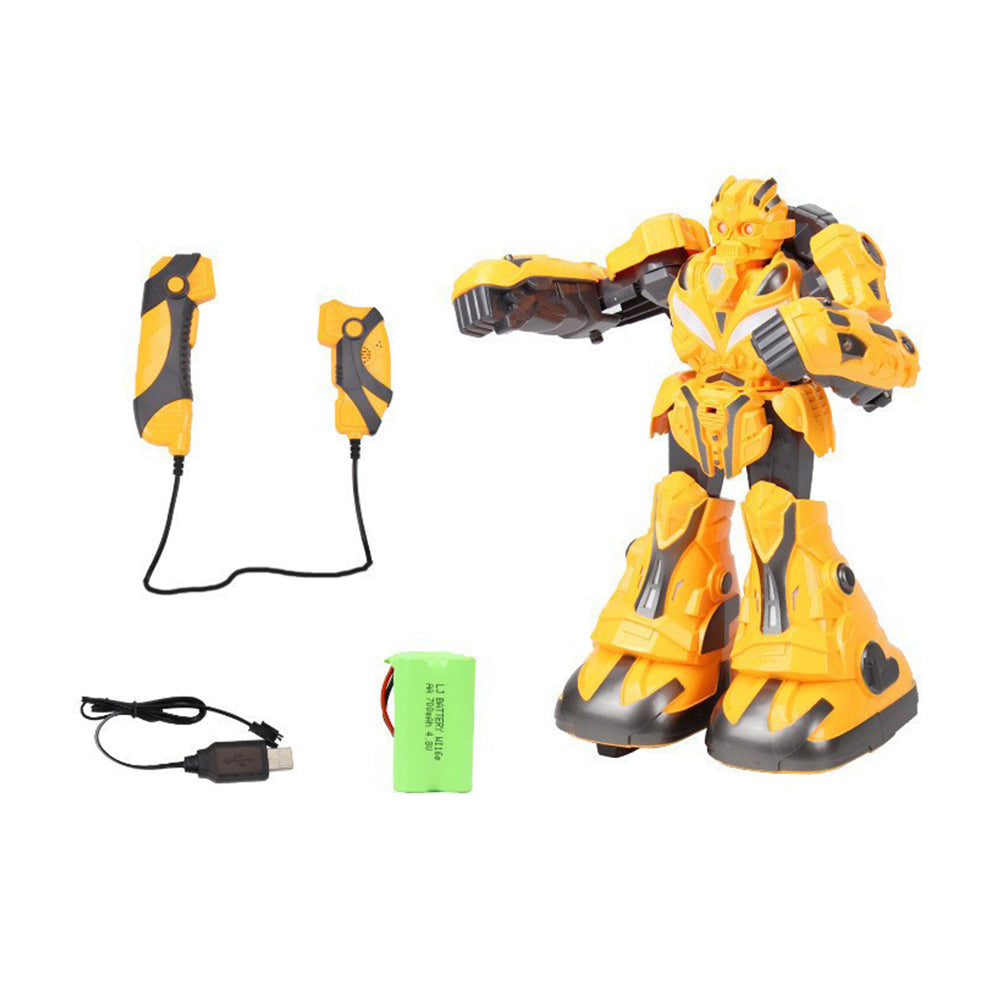 Remote-controlled combat robot toy with lights sound and boxing robot game ideal birthday gift for boys