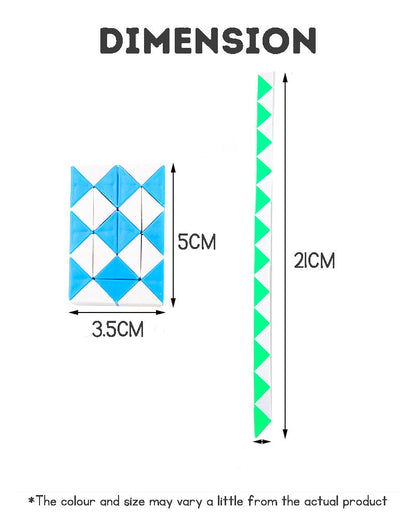 Educational Toy Foldable Transformable Magic Ruler 24 Segments Mini Develop Intelligence Creative Small Toy