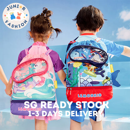 Children's Multi-functional Swim Bag with Drawstring Closure, Beach Bag.