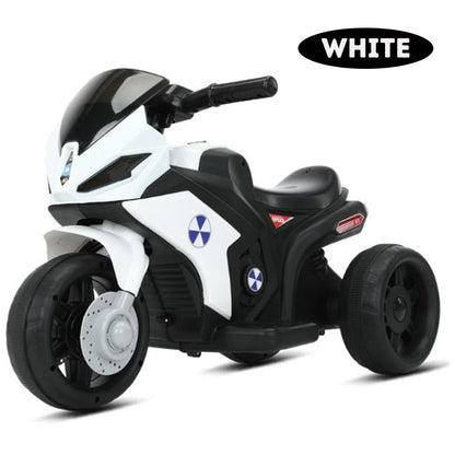 Kids Ride On Motorbike electric three-wheeled motorcycle bike for boys, rechargeable, with music, lights. Gift for boys