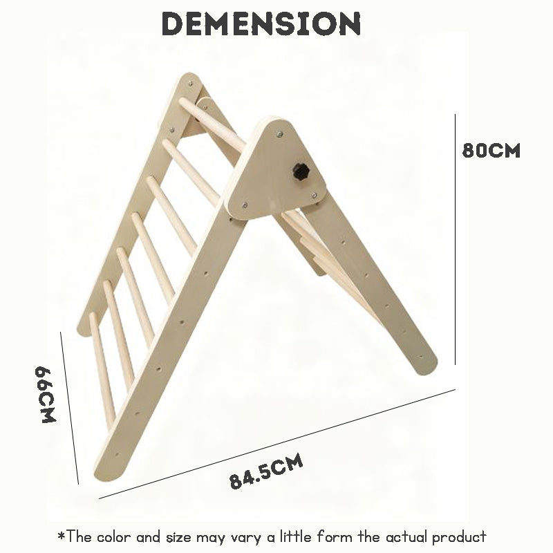 3-in-1 Wooden Climbing Frame for Kids – Indoor & Outdoor Playgym Set with Slide, Ladder & Arch