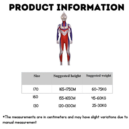 Ultraman Cosplay Costume Set Role-Playing Costume Jumpsuit Party Costume Halloween Costume