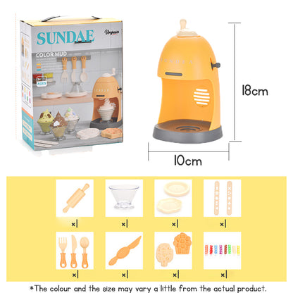 Fun Kitchen Pretend Play Toy Set - Play Dough Noodle and Ice Cream Machines - Gift for Kids and Children