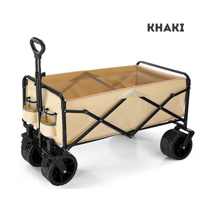 Kids or Pets Wagon collapsible trolley with telescopic handle cargo cart foldable with sunshade canopy