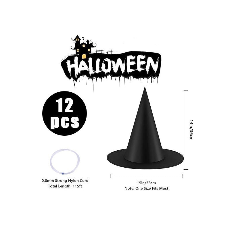 Halloween Decoration Wizard Hat String Light LED Light Scary Atmosphere Indoor Outdoor Home Party Decoration