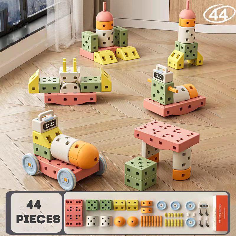 Educational building blocks Building block assembly car Birthday gift for boys and girls aged 1-6