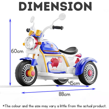 Multifunctional Electric Tricycle Motorcycle for Kids with Lights, Early Learning, and the ability to move forward and backward